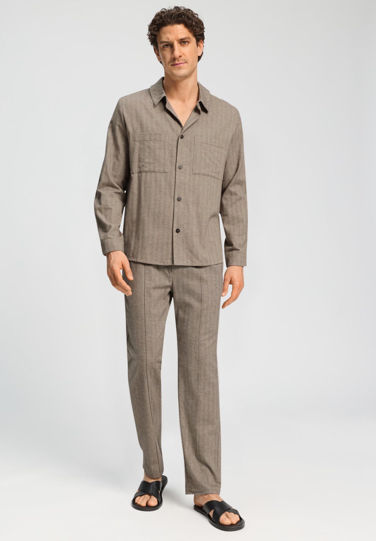 Woolen Luxury Pants | Earthy Woven 75842-3127