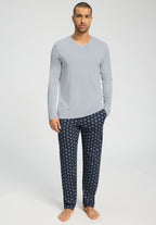 Night And Day L/Slv Pajama Vneck | Celestial Night 75843-3120