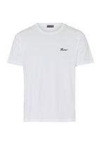 75853 Living Shirts S/Slv Shirt With Hanro Embroidery - 101 White
