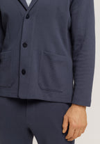 Travelwear Cotton Rib Blazer | Ombre Blue 75859-2635