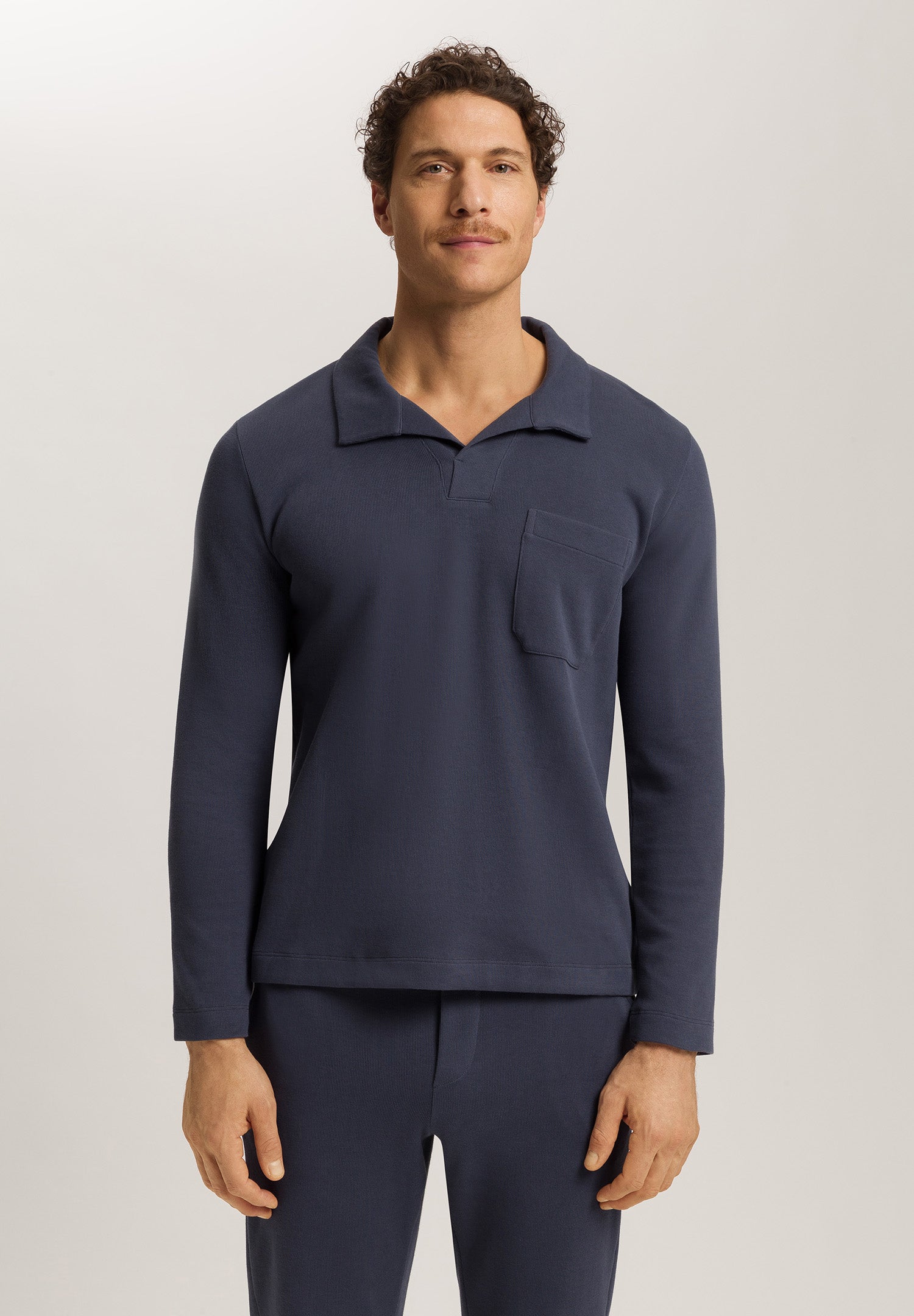 Travelwear Cotton Rib Pants | Ombre Blue 75860-2635