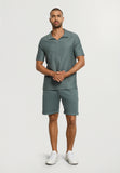 Travelwear S/Slv Shirt V-Neck | Studio Green 75865-2739