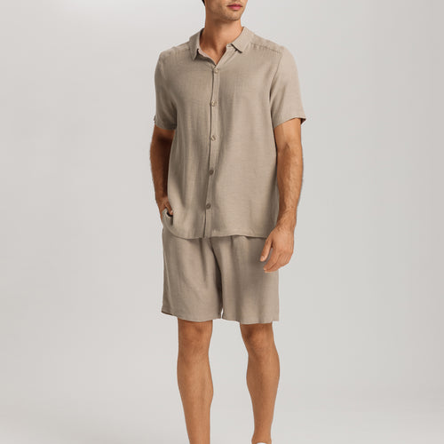 Urban Casuals Linen Blend Drawstring Shorts | Savanna 75922-2809