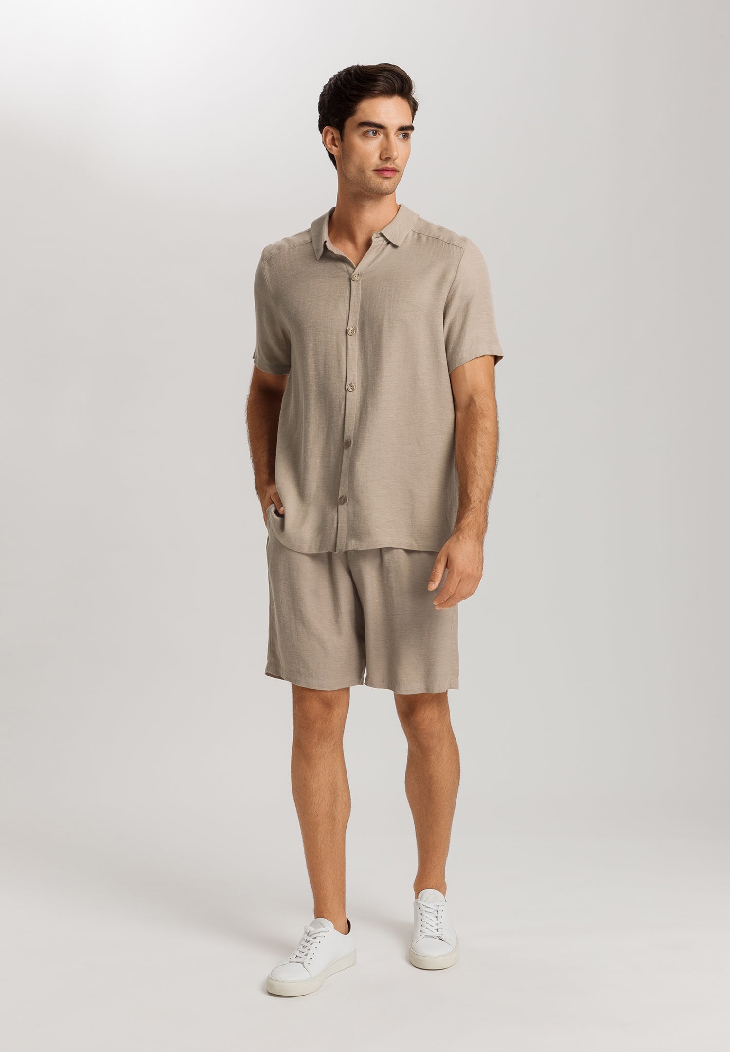 Urban Casuals Linen Blend Button Front Shirt | Savanna 75923-2809