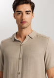 Urban Casuals Linen Blend Button Front Shirt | Savanna 75923-2809