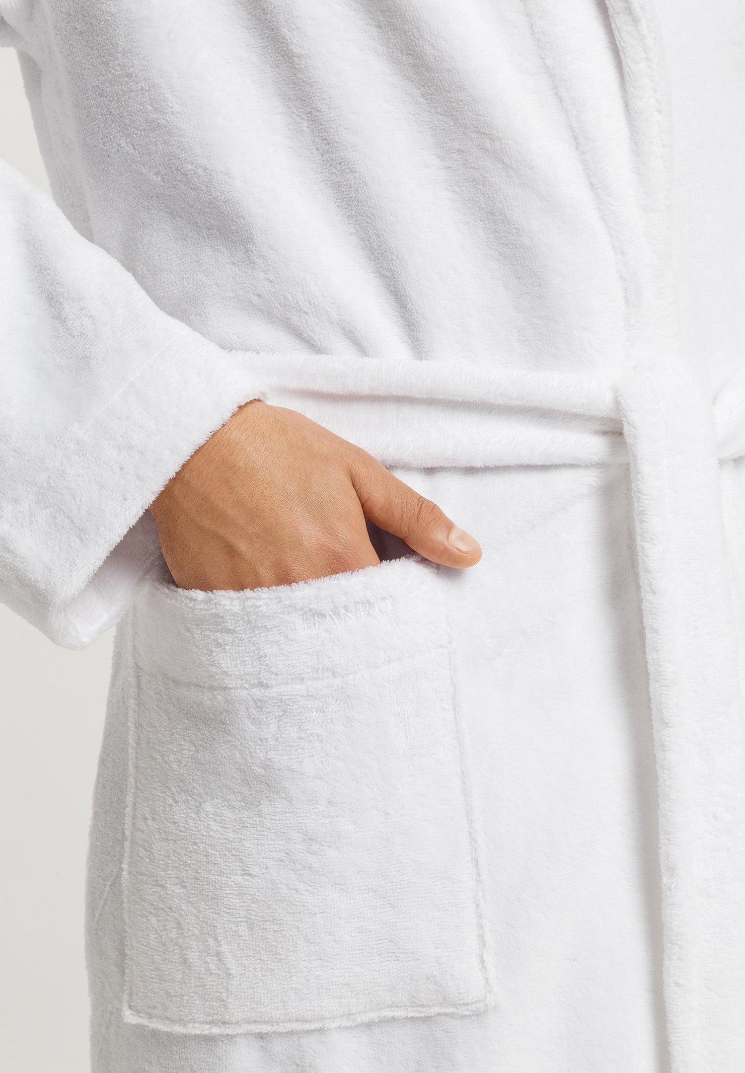 Robe Selection Plush Cotton Terry Velour Robe | White 75925-101