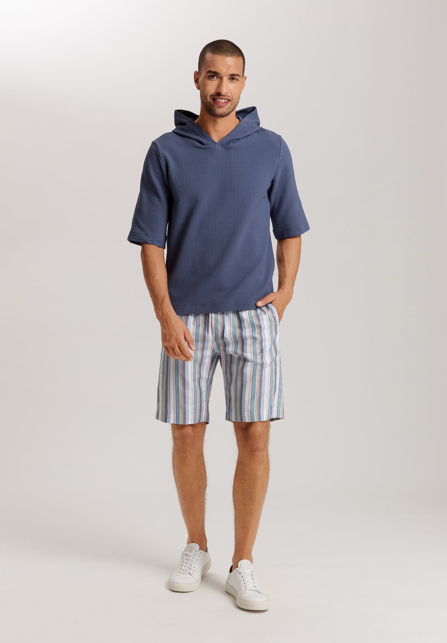 Smartwear Cotton Hoodie | Vintage Indigo 75937-2617