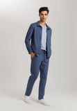 Smartwear Cotton Zip-Up Jacket | Vintage Indigo 75938-2617