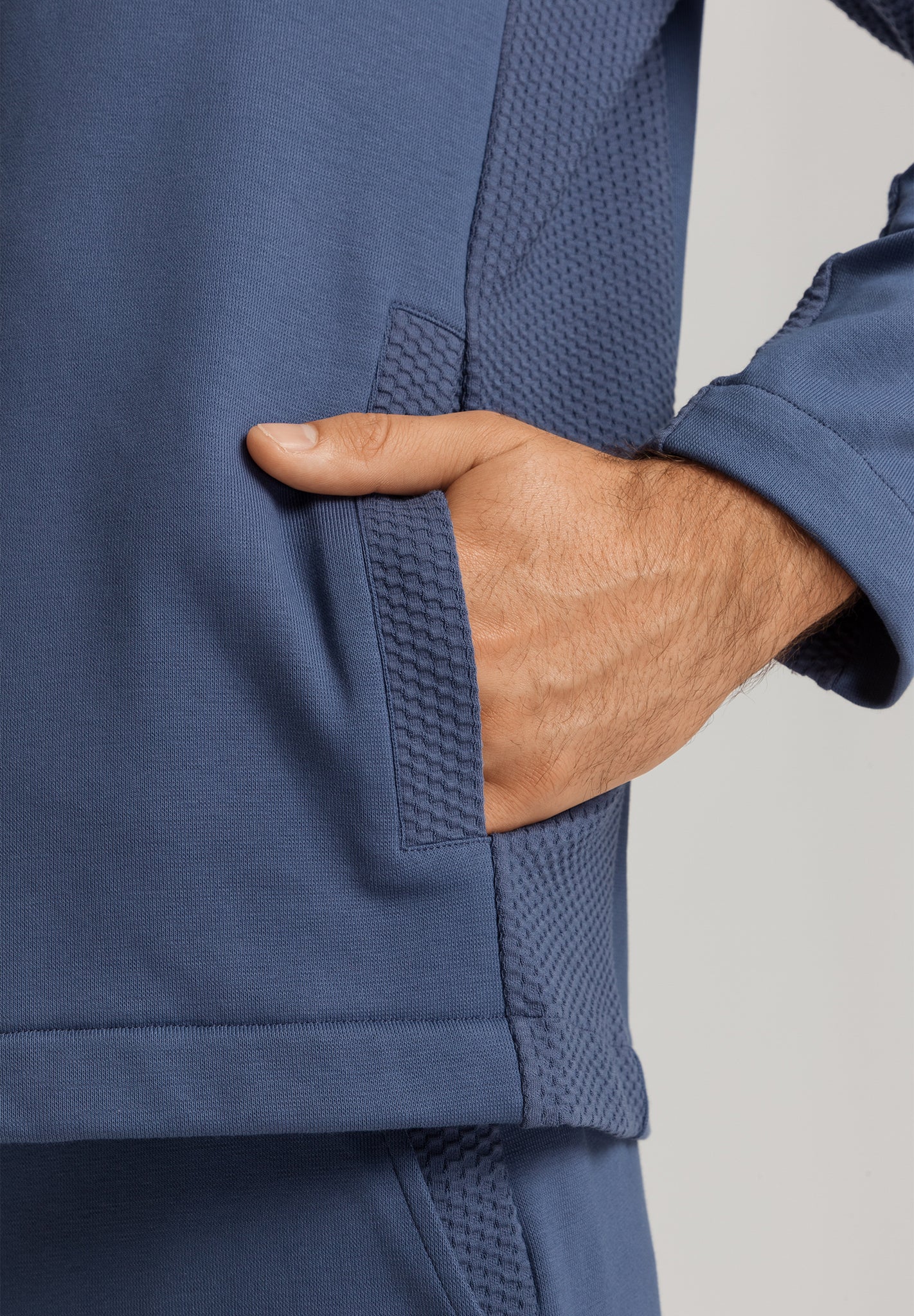 Smartwear Cotton Zip-Up Jacket | Vintage Indigo 75938-2617