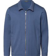 Smartwear Cotton Zip-Up Jacket | Vintage Indigo 75938-2617