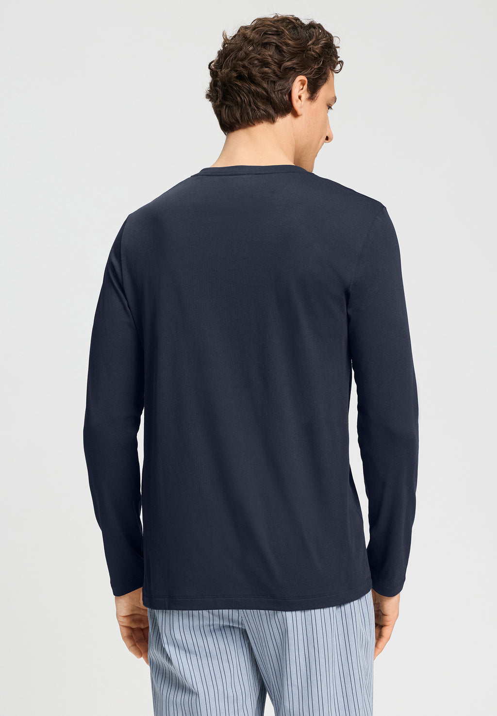 Night And Day L/Slv Shirt V-Neck | Deep Navy 75964-1610