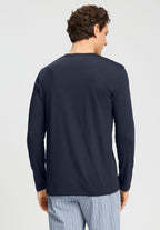 Night And Day L/Slv Shirt V-Neck | Deep Navy 75964-1610