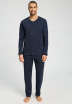 Night And Day L/Slv Pajama Vneck | Deep Navy 75967-1610