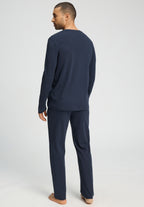 Night And Day L/Slv Pajama Vneck | Deep Navy 75967-1610
