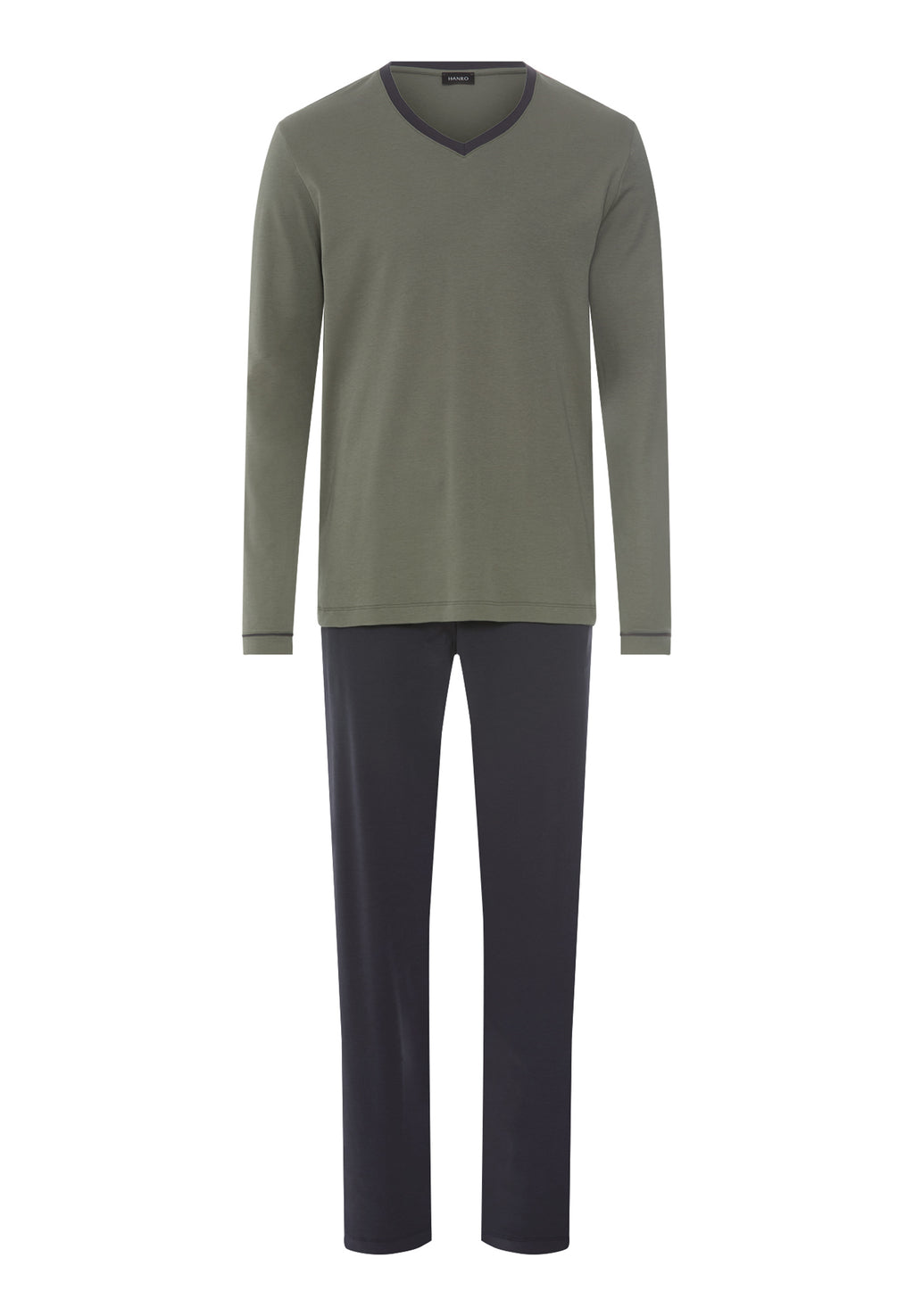 Night And Day L/Slv Pajama Vneck | Charcoal Art 75967-2678