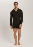 Casuals Notch Collar Button Front Shirt | Earthy Ink Melange 75991-3044