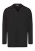75991 Casuals Long Sleeve Button Front Shirt - 996 Caviar
