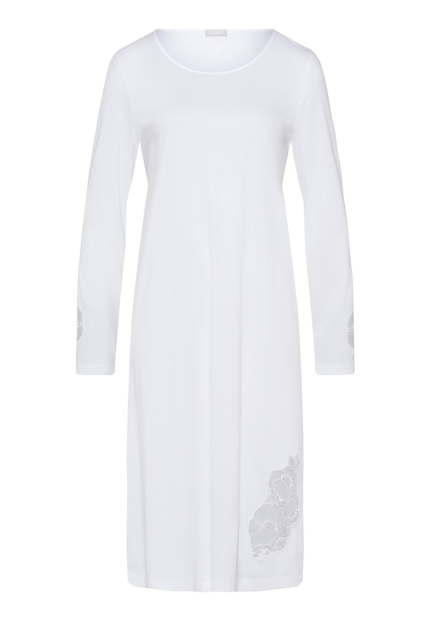 76054 Paola Long Sleeve Nightgown - 101 White