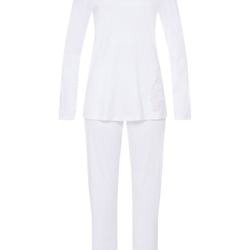 76107 Paola Long Sleeve Pajama Set - 101 White