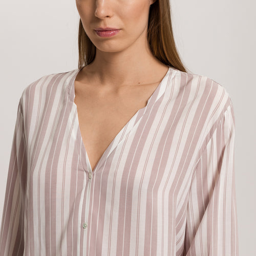 Lara Long Sleeve Shirt | Jaquard Stripe 76173-1076