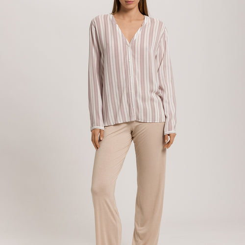 Lara Long Sleeve Shirt | Jaquard Stripe 76173-1076