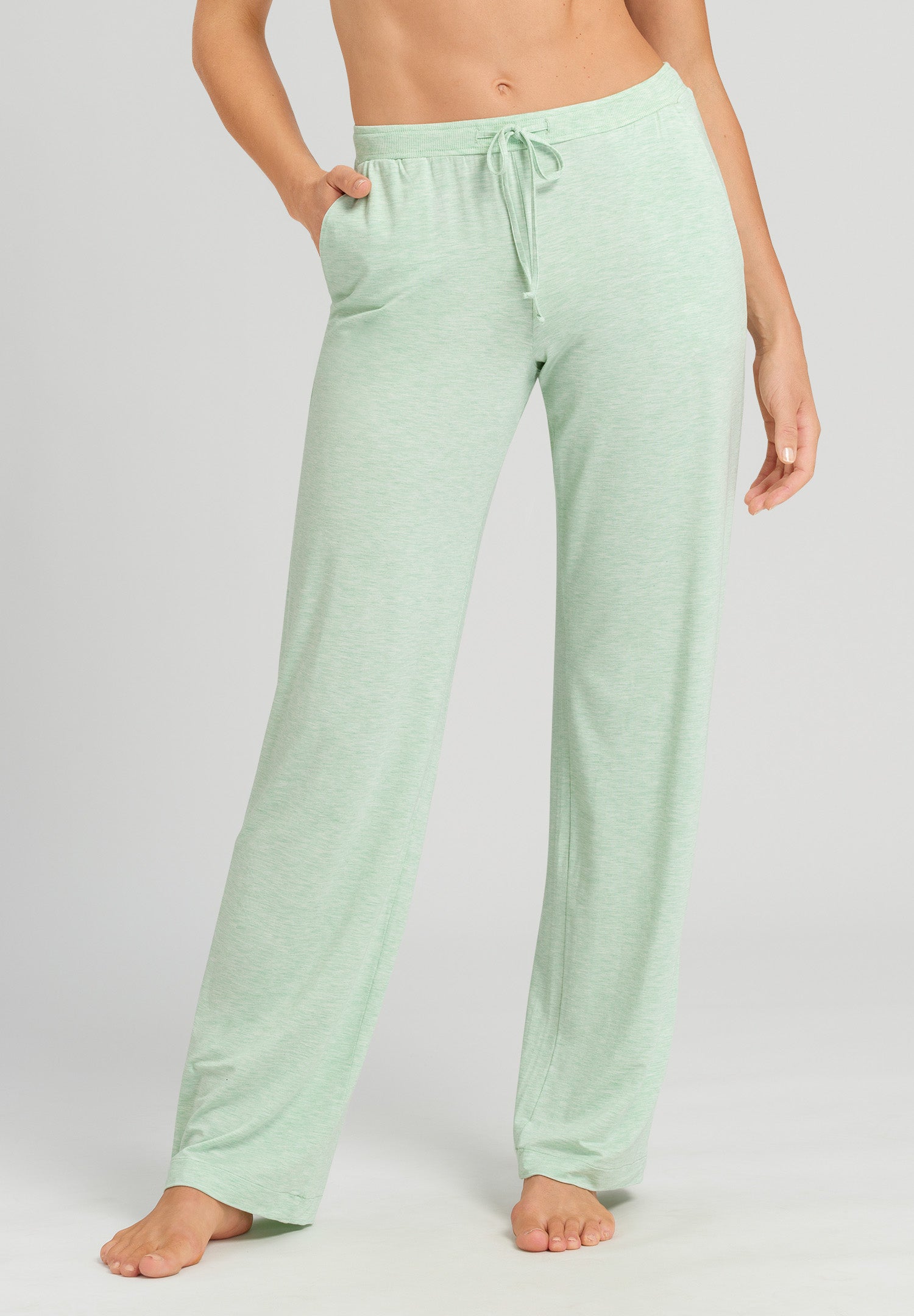 76239 Natural Elegance Long Pants - 2374 Pistachio Melange