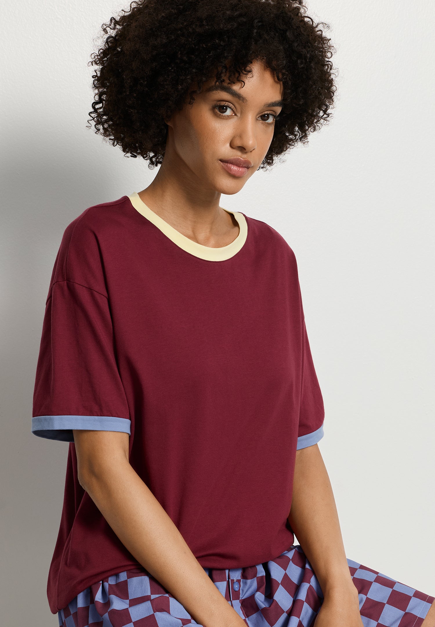 Arthur Arbesser X Hanro Color-Block Cotton T-Shirt | Primitivo 76306-2428