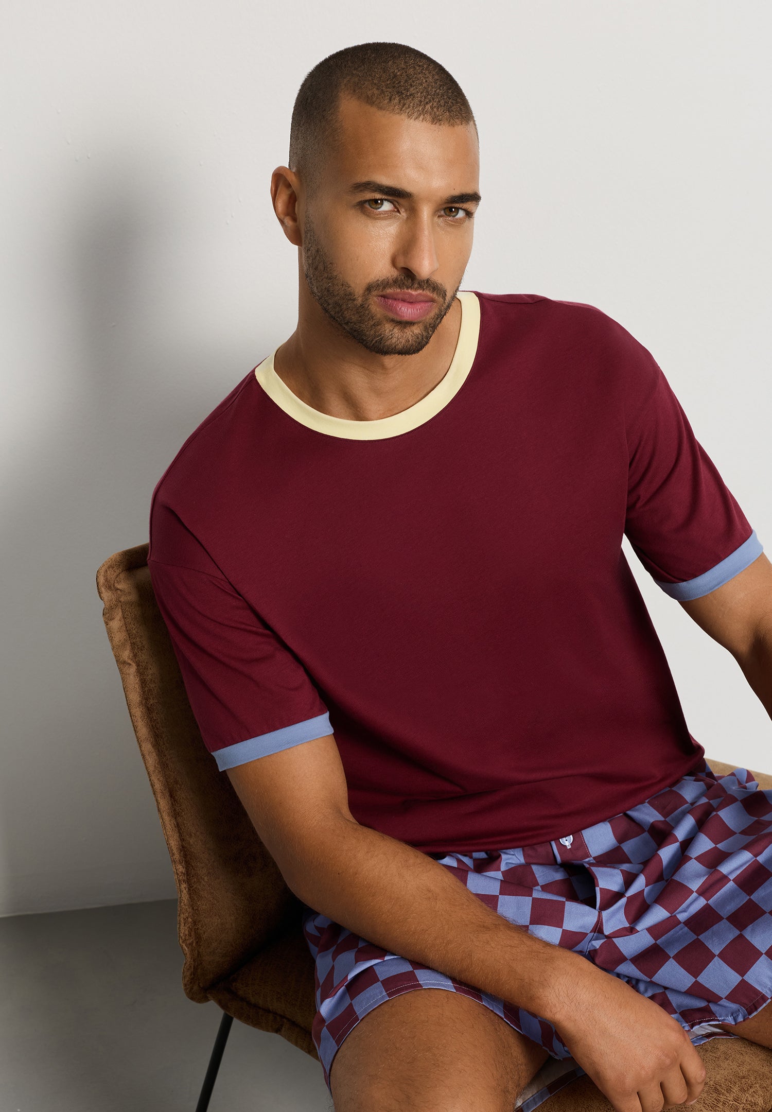 Arthur Arbesser X Hanro Color-Block Cotton T-Shirt | Primitivo 76306-2428