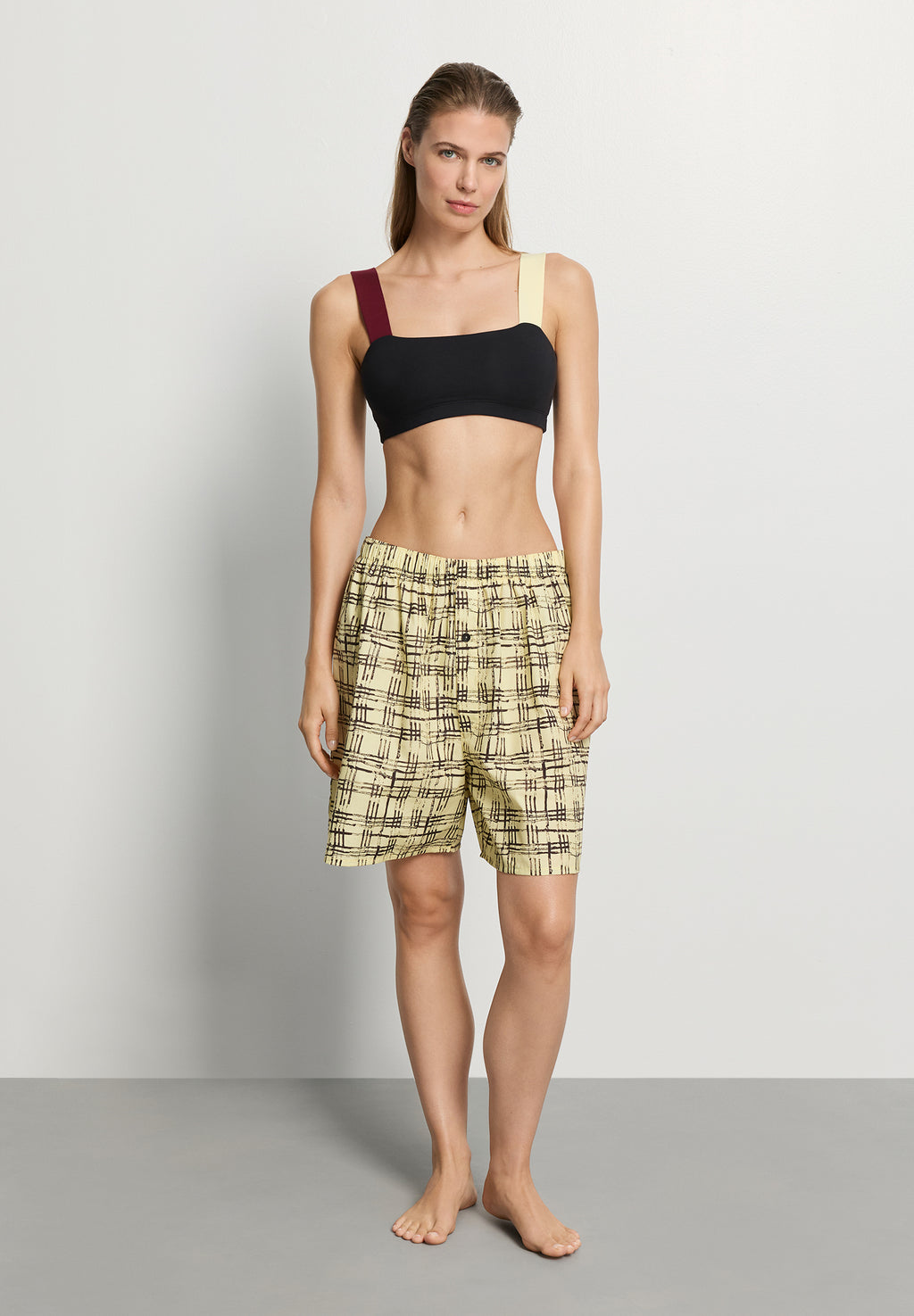 Arthur Arbesser X Hanro Color-Block Crop Top | Black Beauty 76325-2199