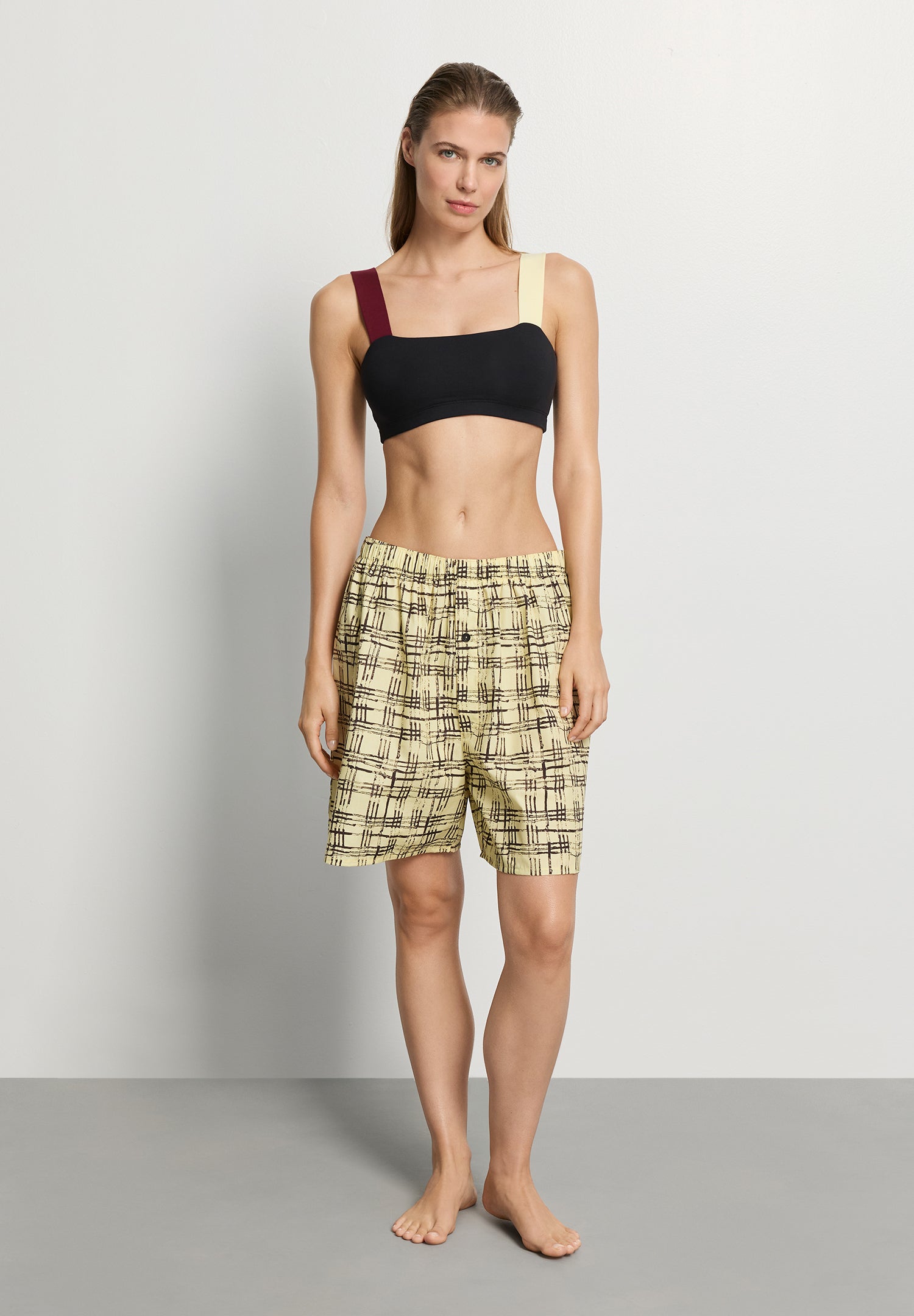 Arthur Arbesser X Hanro Color-Block Crop Top | Black Beauty 76325-2199