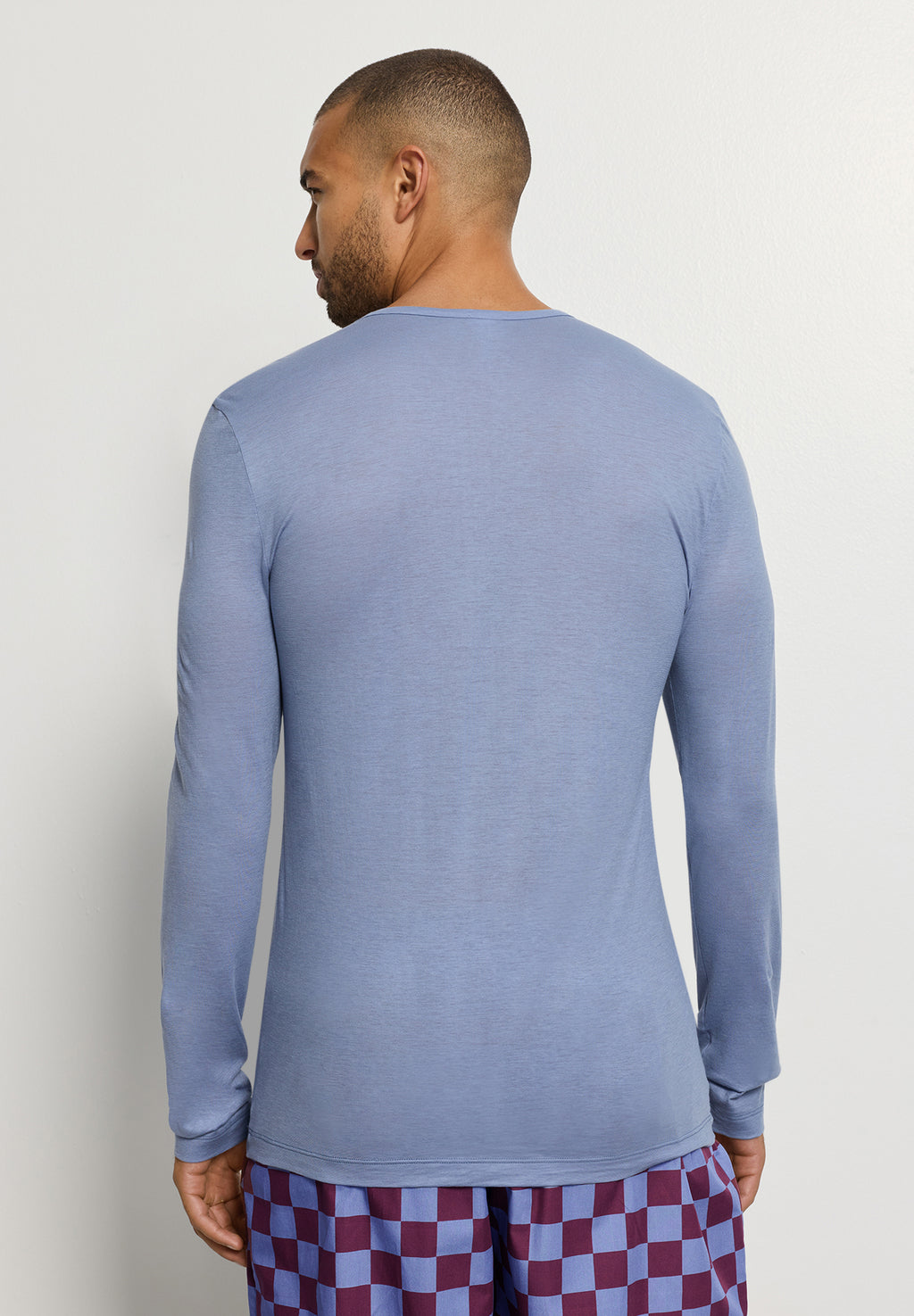 Arthur Arbesser X Hanro Crew Neck Cotton Top | Stonewash 76334-2538