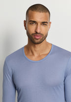 Arthur Arbesser X Hanro Crew Neck Cotton Top | Stonewash 76334-2538