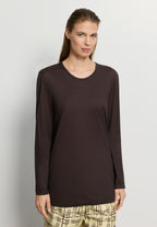 Arthur Arbesser X Hanro Crew Neck Cotton Top | Dark Pine 76334-2751