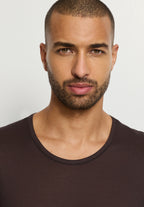 Arthur Arbesser X Hanro Crew Neck Cotton Top | Dark Pine 76334-2751