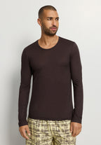Arthur Arbesser X Hanro Crew Neck Cotton Top | Dark Pine 76334-2751