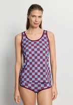 Arthur Arbesser X Hanro Tartan Tank Top | Chess Print 76342-3068