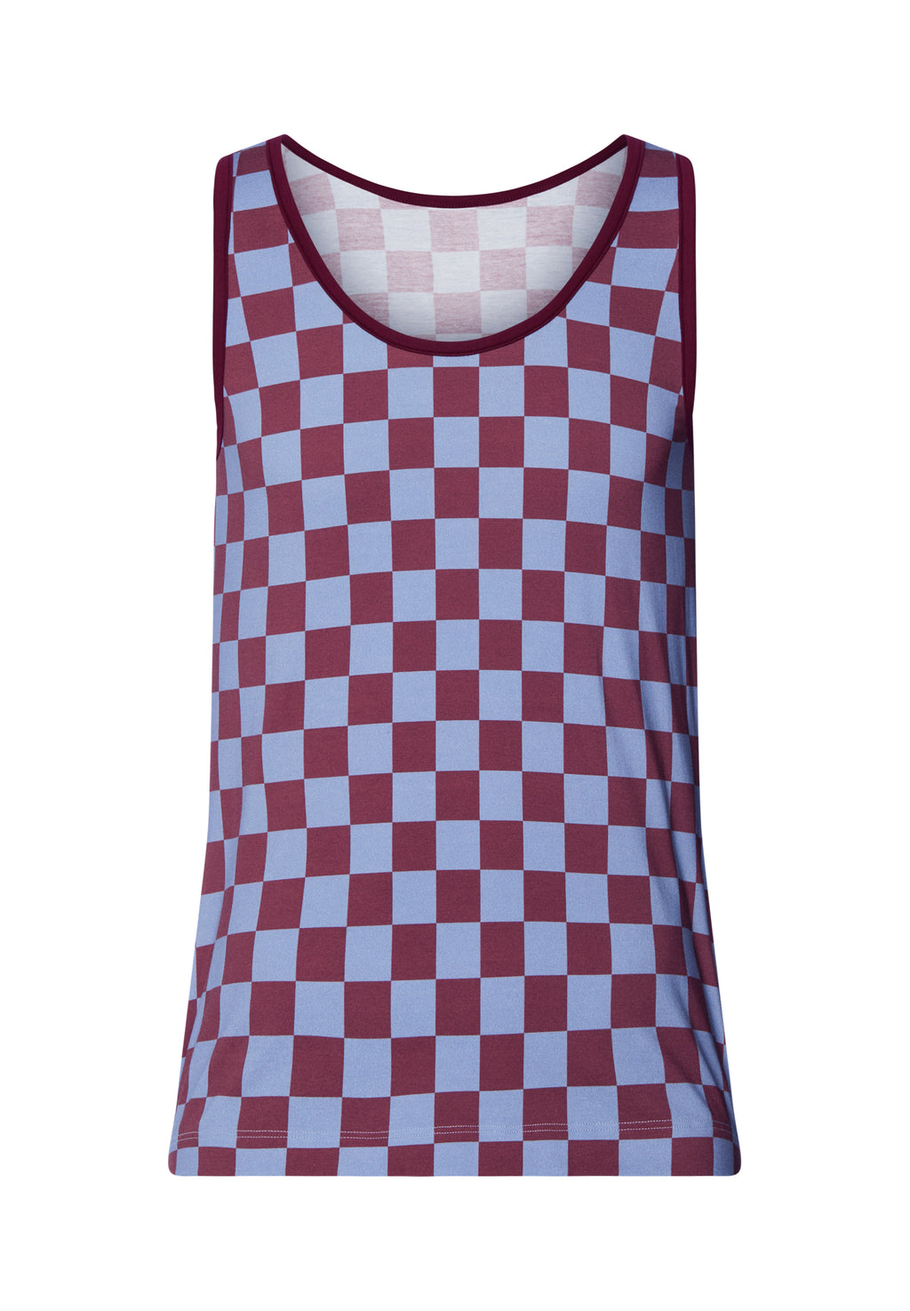 Arthur Arbesser X Hanro Tartan Tank Top | Chess Print 76342-3068