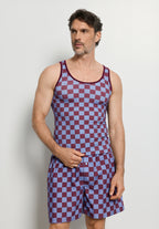 Arthur Arbesser X Hanro Tartan Tank Top | Chess Print 76342-3068