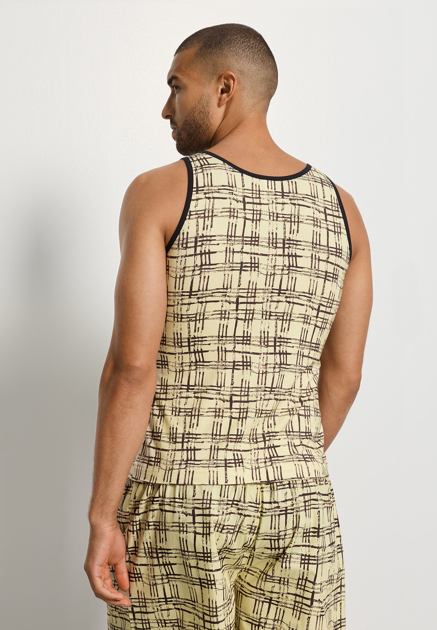 Arthur Arbesser X Hanro Tartan Tank Top | Tartan Print 76342-3069