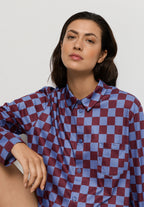 Arthur Arbesser X Hanro Checkered Cotton Shirt | Chess Print 76347-3068