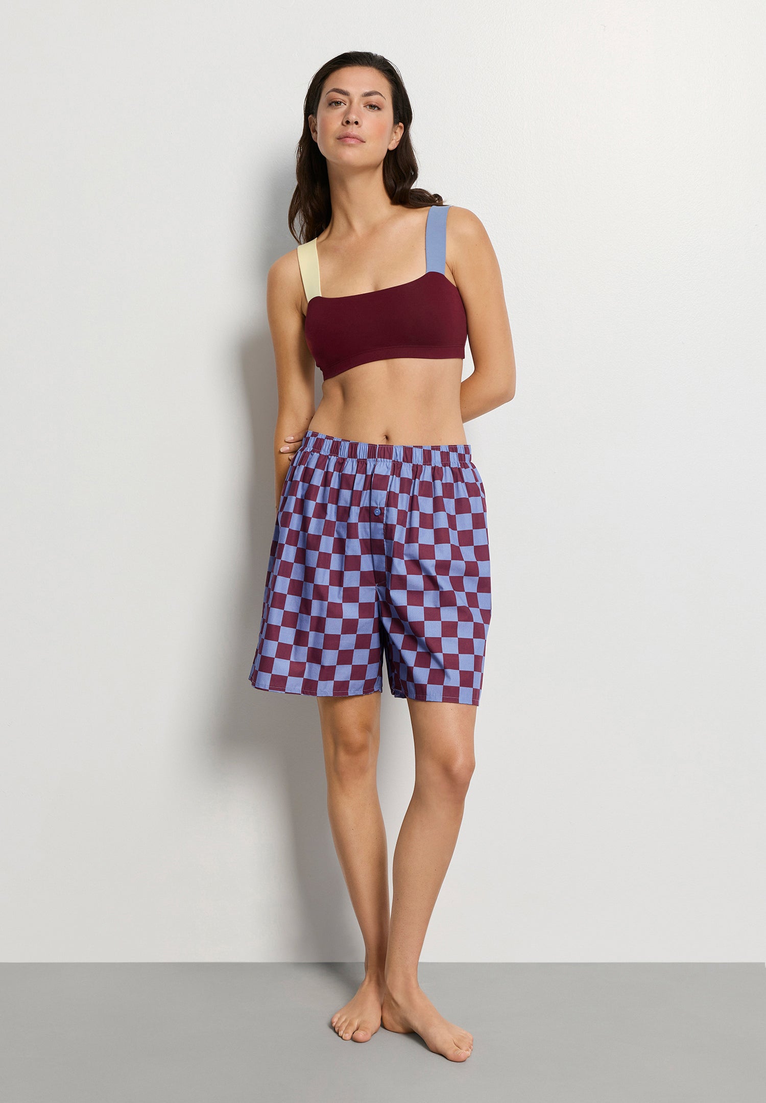Arthur Arbesser X Hanro Tartan Cotton Boxers | Chess Print 76369-3068