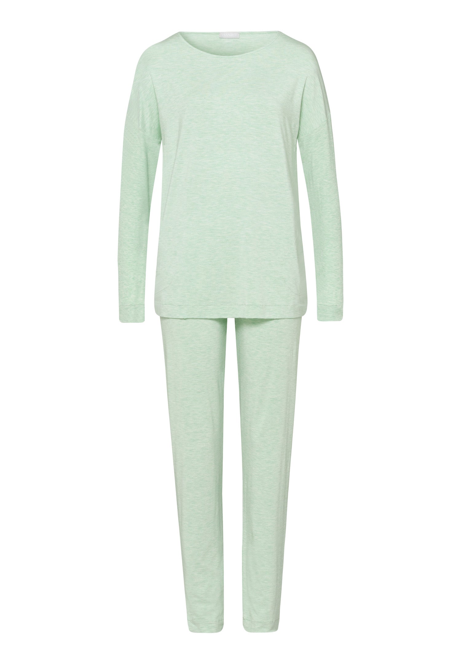 76390 Natural Elegance Long Sleeve Pajama - 2374 Pistachio Melange