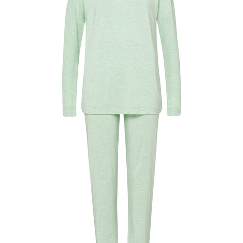76390 Natural Elegance Long Sleeve Pajama - 2374 Pistachio Melange
