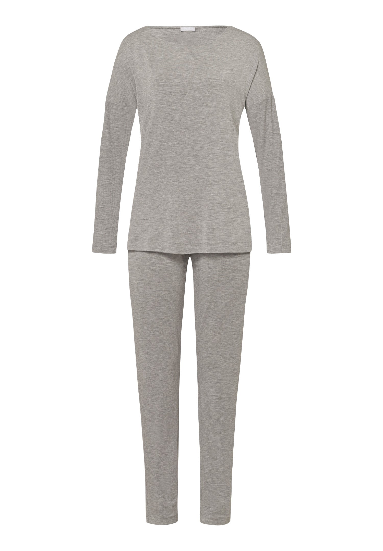 76390 Natural Elegance Long Sleeve Pajama - 958 Grey Melange