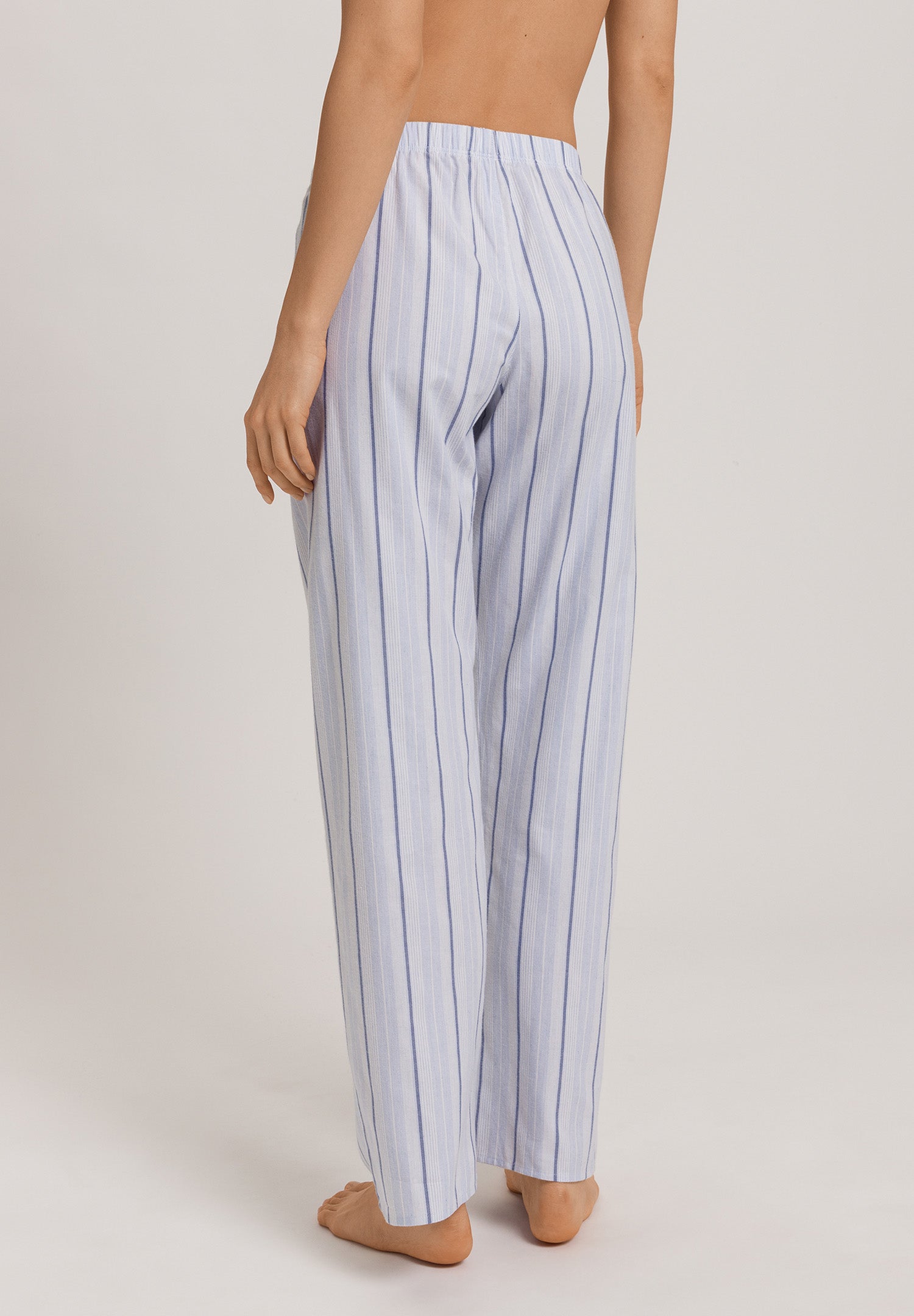 Loungy Nights Flannel Pants | Powder Blue Stripe 76486-3055