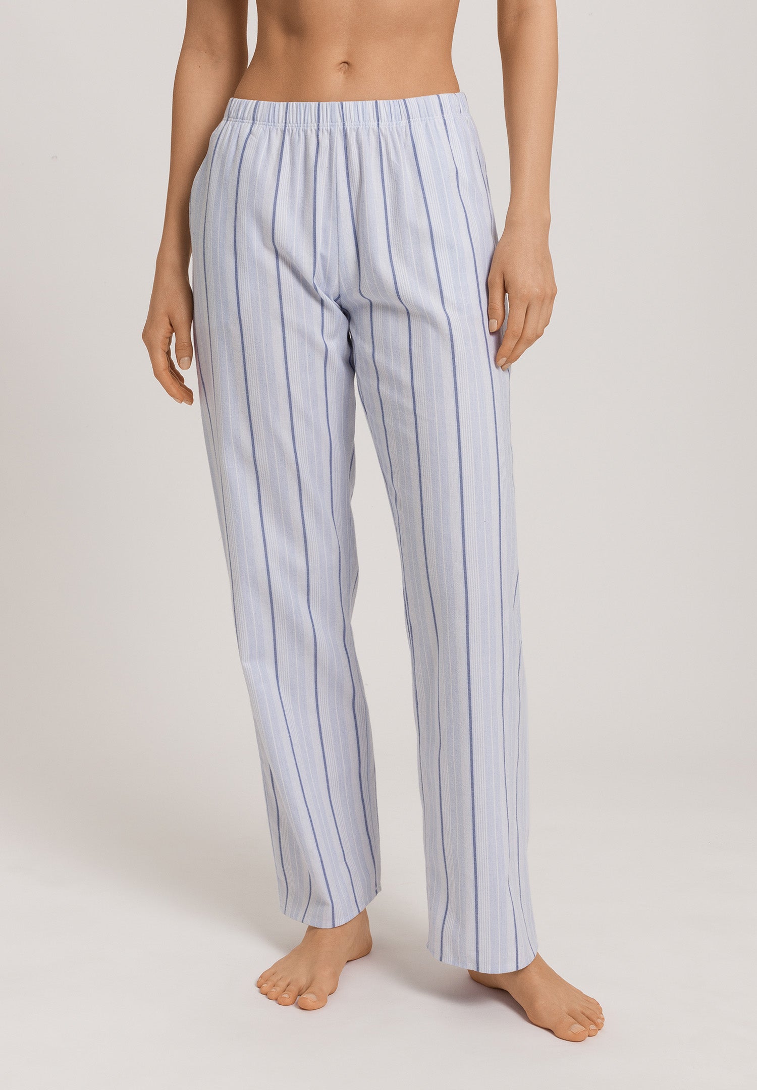 Loungy Nights Flannel Pants | Powder Blue Stripe 76486-3055