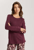 76491 Loungy Nights Knit Long Sleeve Shirt - 2483 Deep Maroon