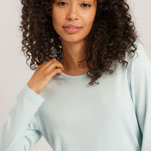 76491 Loungy Nights Knit L/Slv Shirt - 2516 Skylight