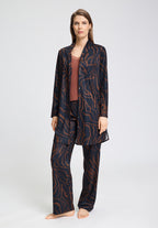 Loungy Nights Knit Pants | Navy Wildness 76492-3154