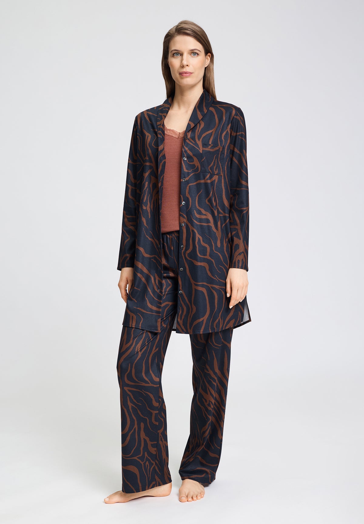 Loungy Nights Knit Pants | Navy Wildness 76492-3154
